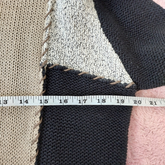 Vintage Christopher & Banks Hand Embroidered PatchWork Sweater Size Large - Picture 6 of 7